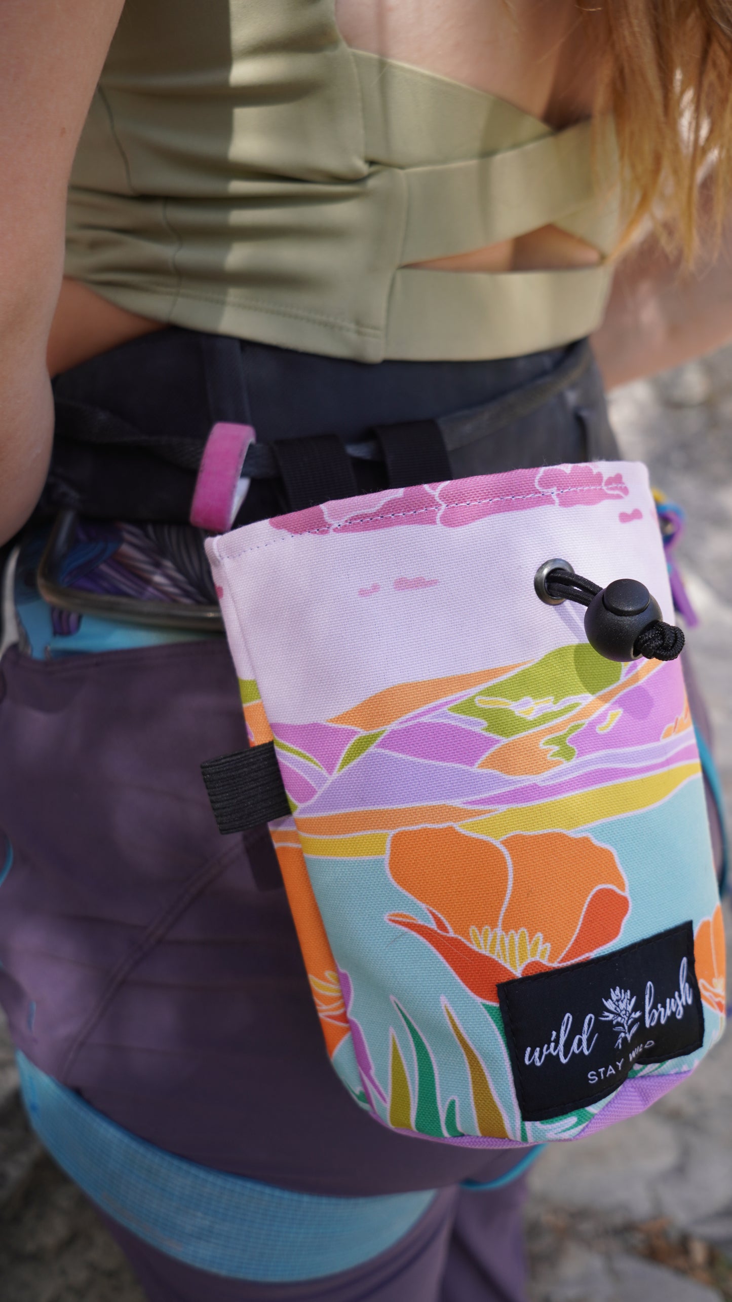 Marin Poppies Chalk Bag