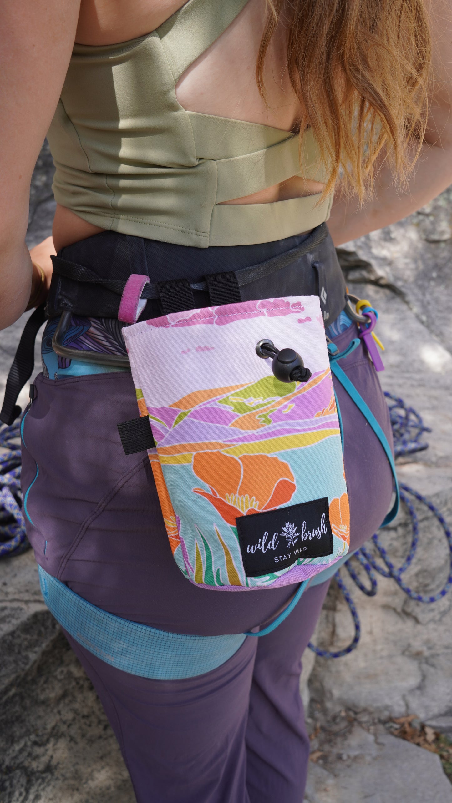 Marin Poppies Chalk Bag
