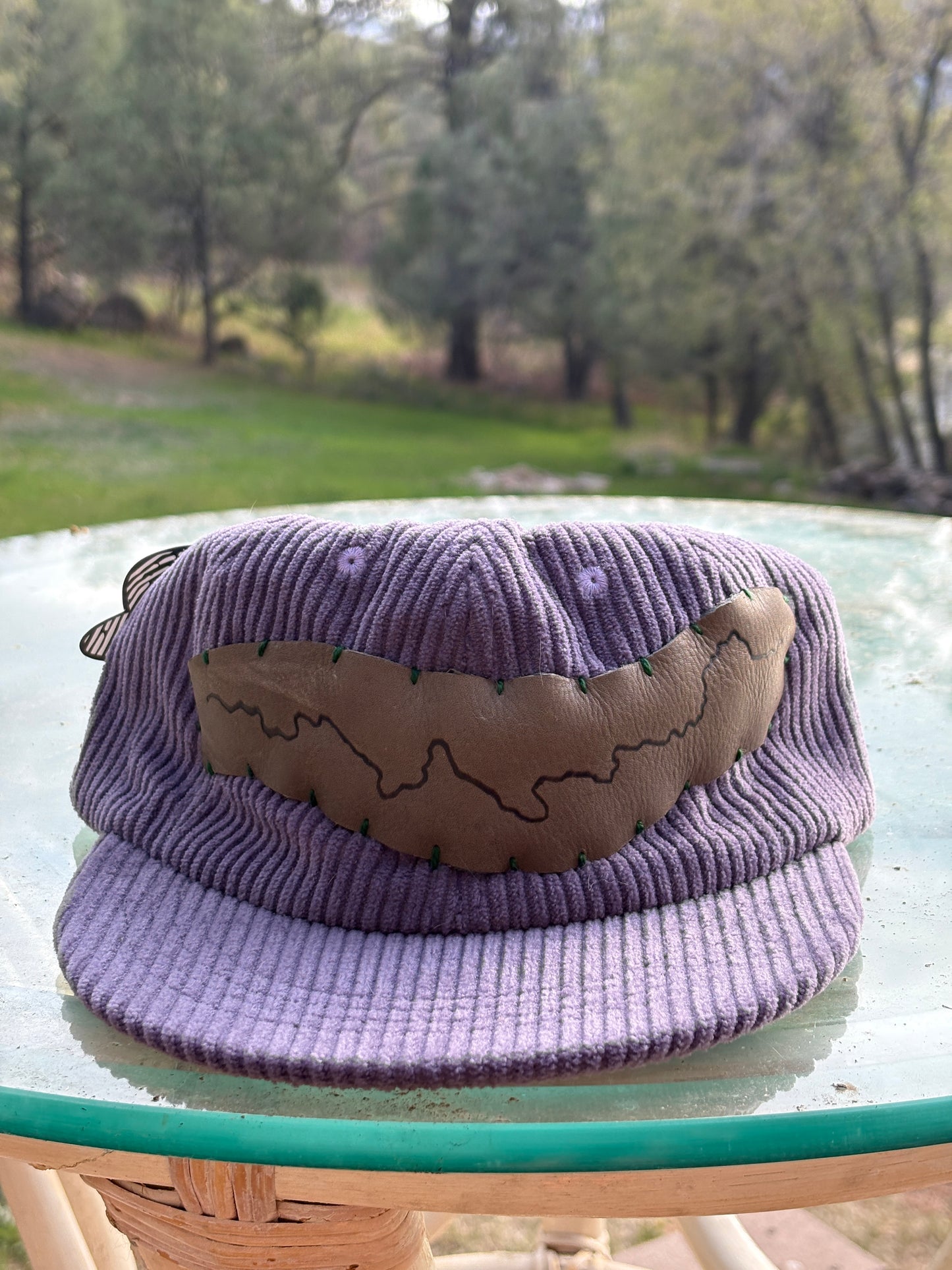 PCT Leather Patch Purple Corduroy Hat