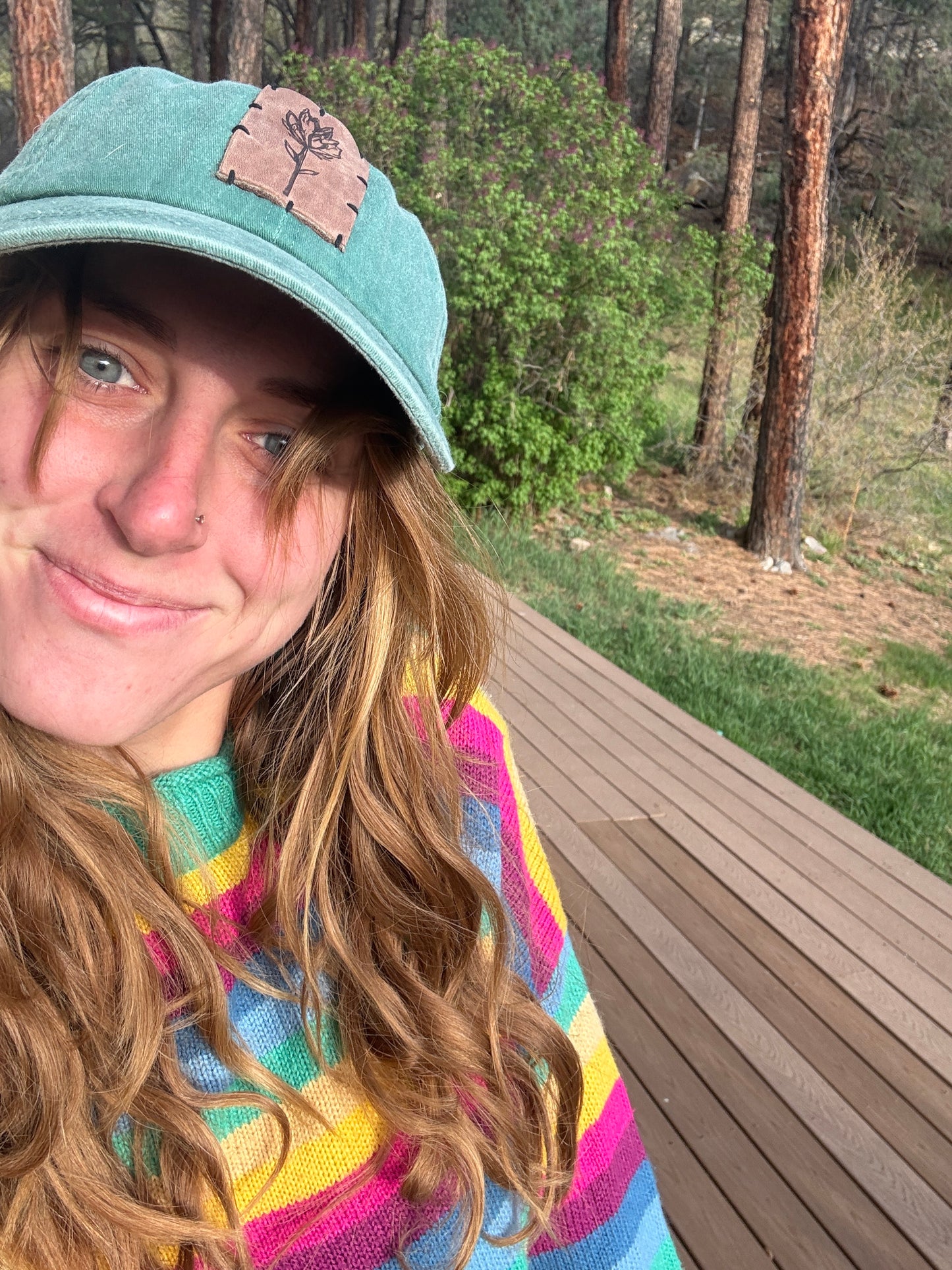 Bike Leather Patch Dad Hat
