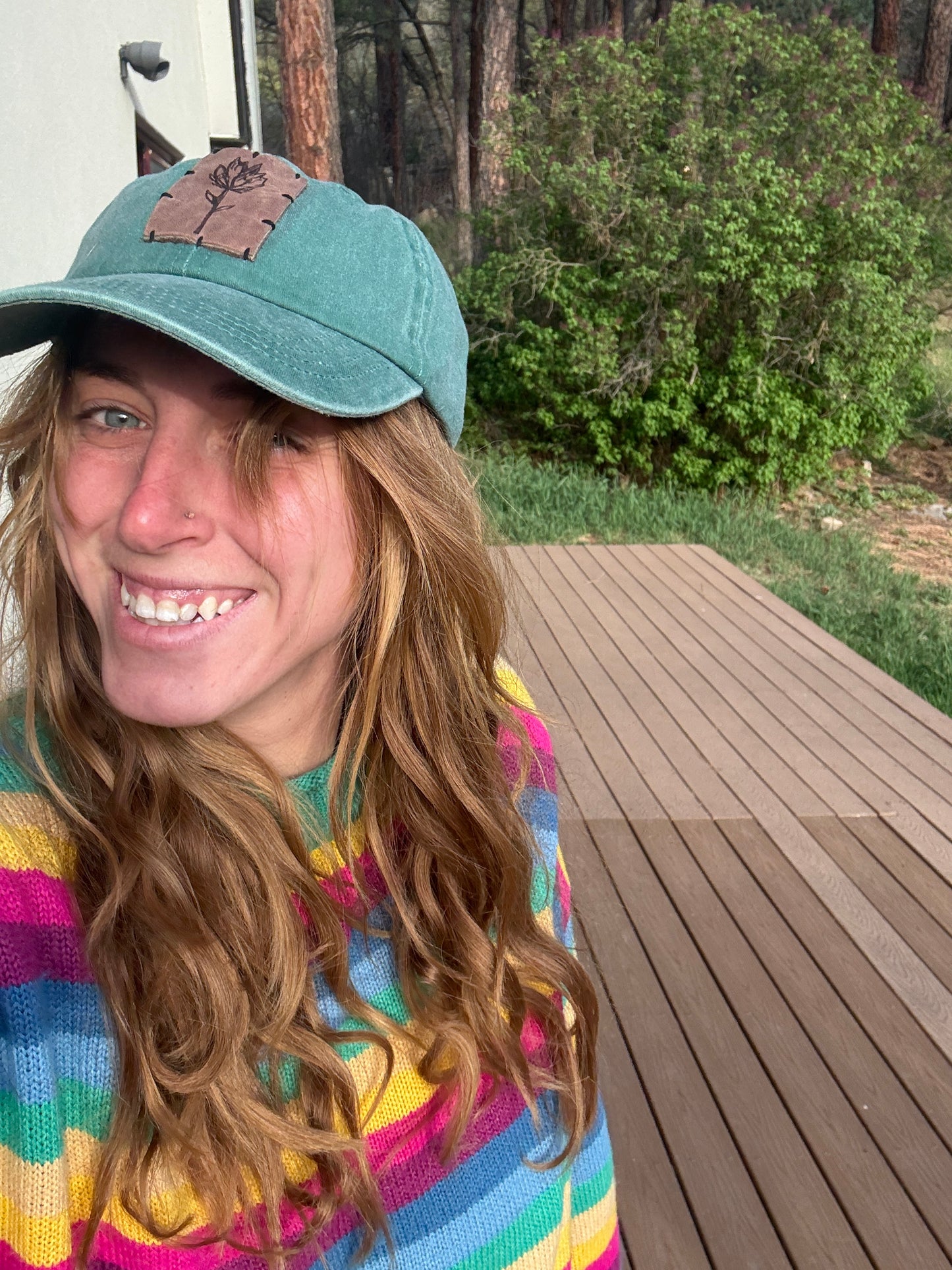 Bike Leather Patch Dad Hat