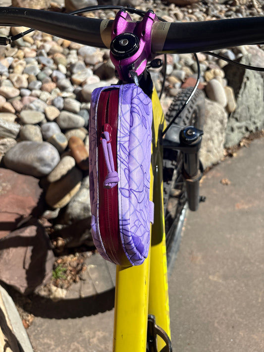 Lavender Haze Front Top Tube Bag