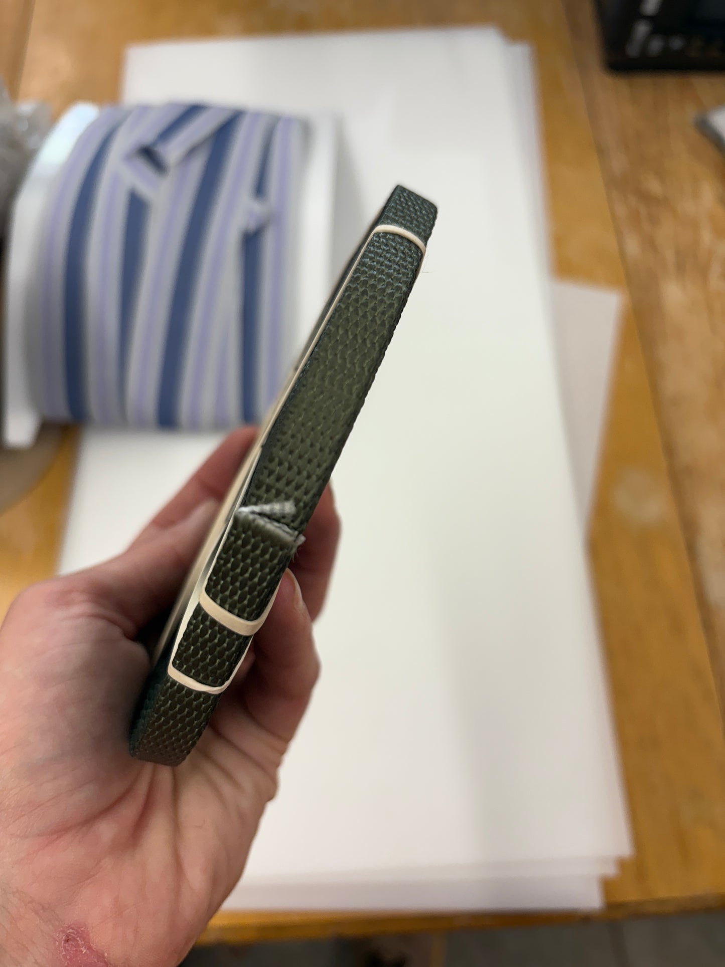 3/8 inch flat nylon green webbing