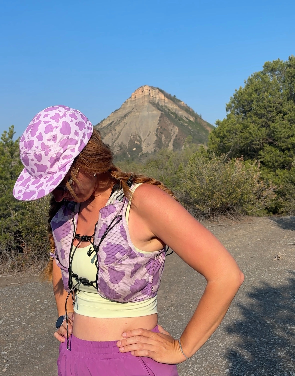 Purple Cow All Over 5-Panel
