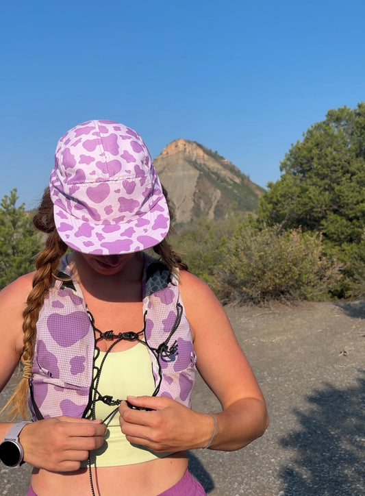 Purple Cow All Over 5-Panel