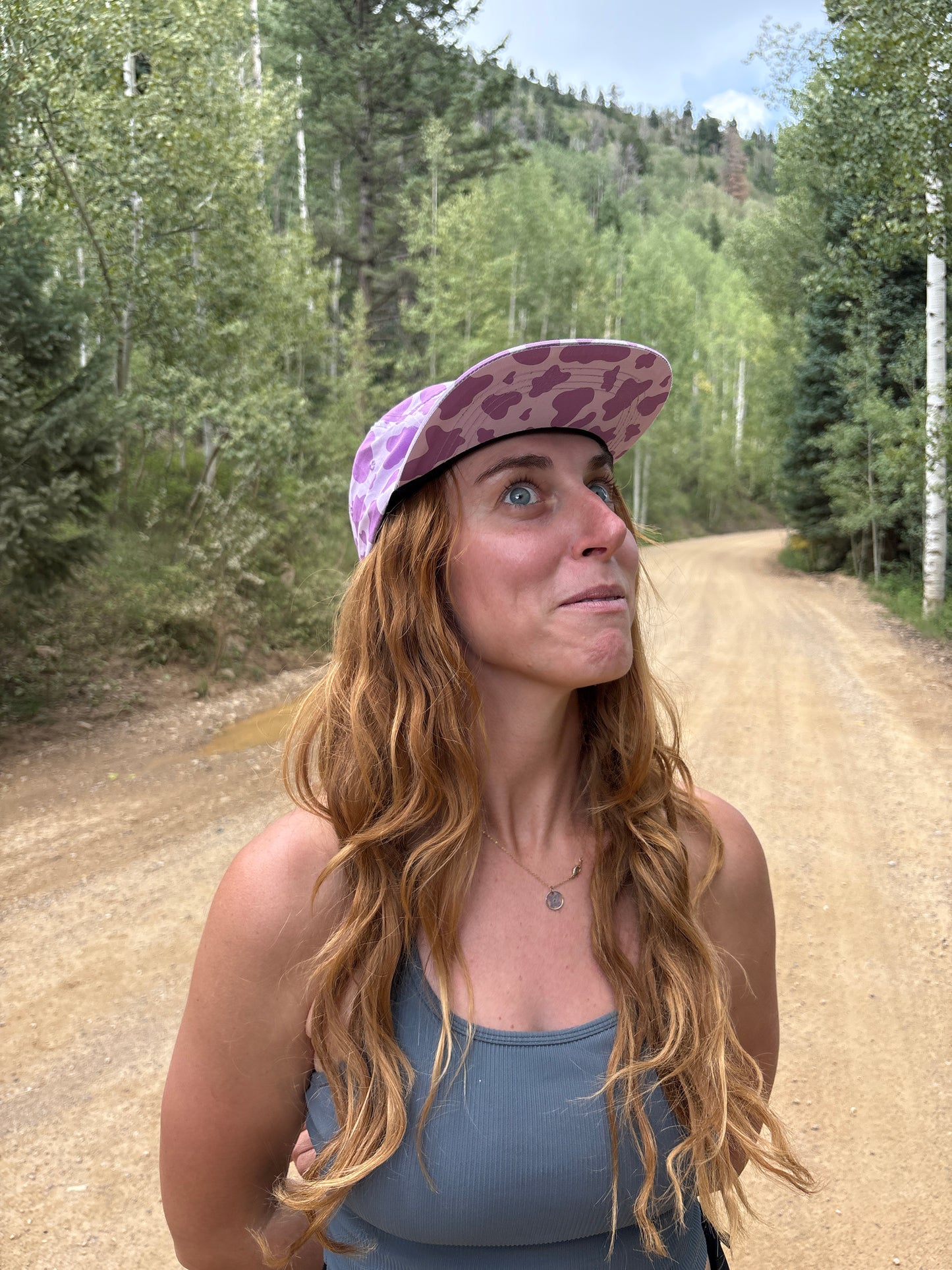 Purple Cow All Over 5-Panel