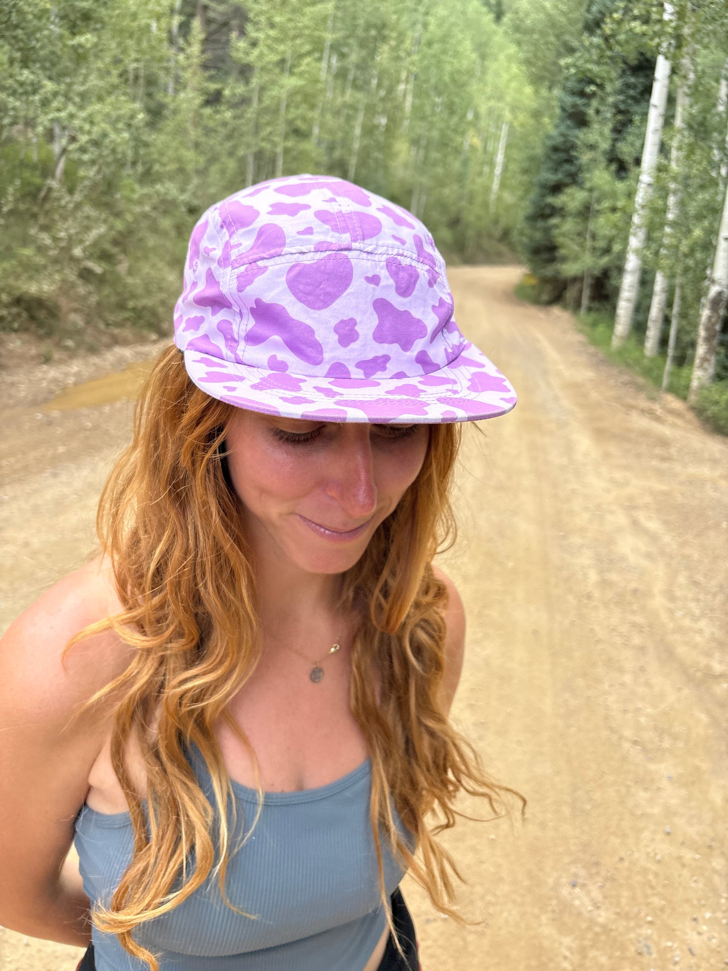 Purple Cow All Over 5-Panel