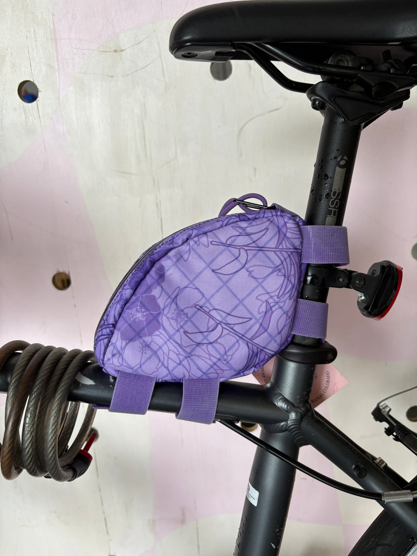 Lavender Haze Rear Top Tube Bag