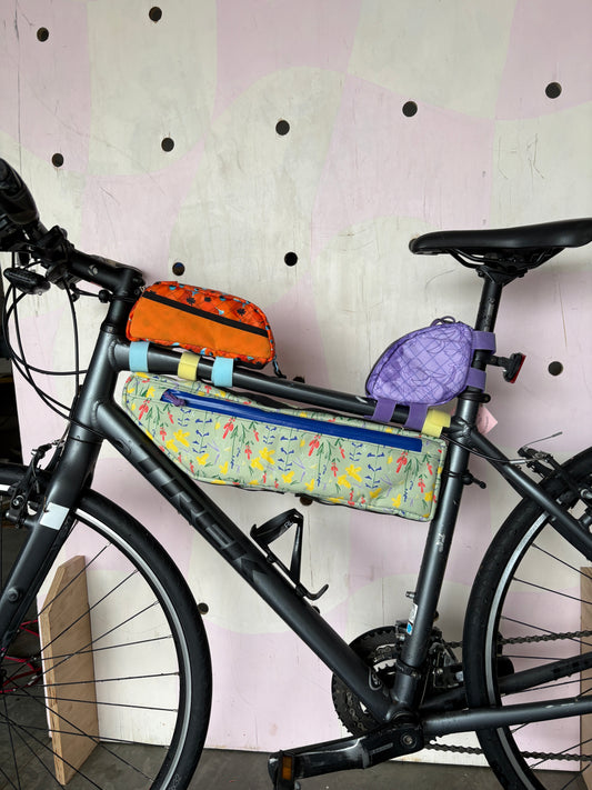 Slu-time Floral Half Frame Bike Bag