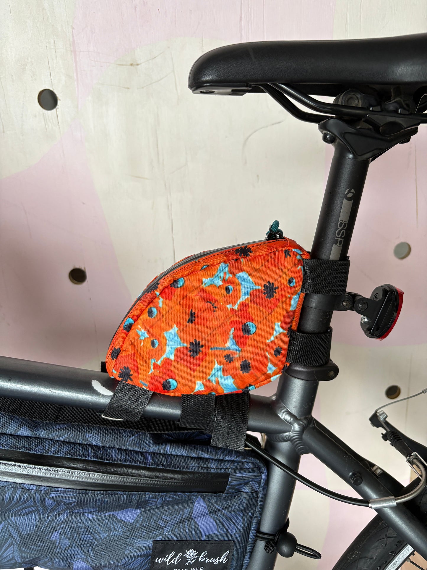 California Poppies Rear Top Tube Bag
