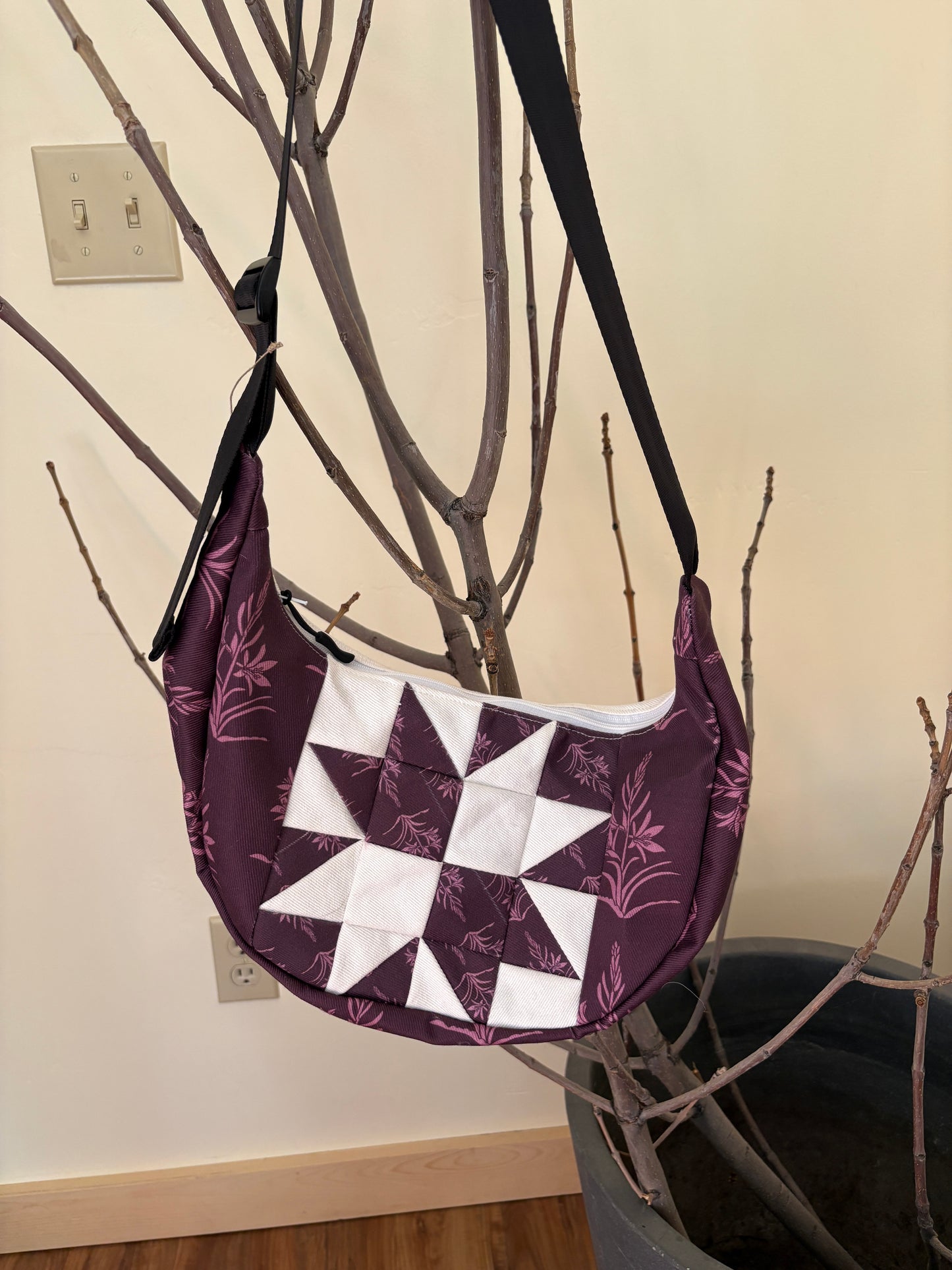 Quilted Desert Lily Doughboi Crescent Bag