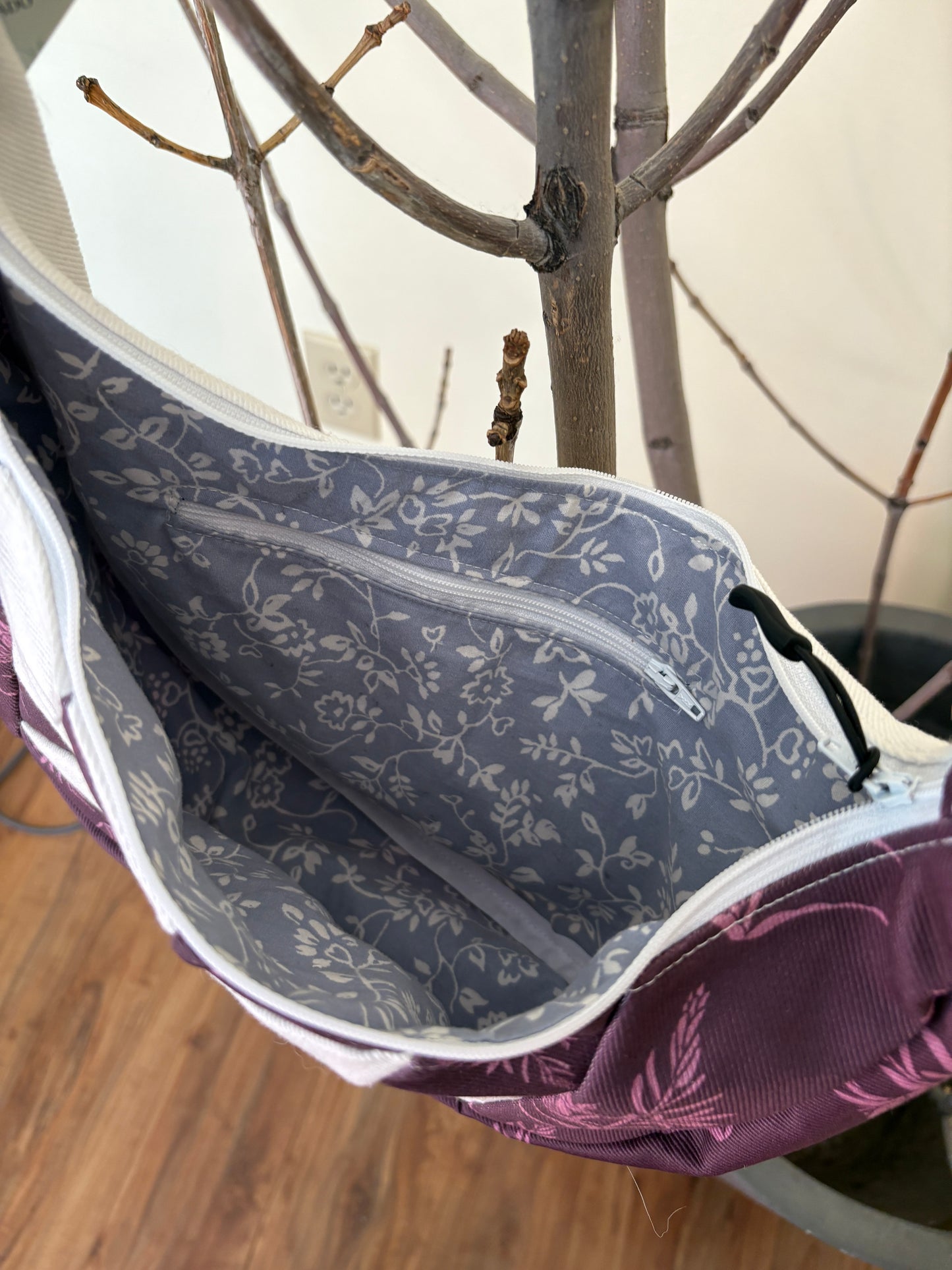 Quilted Desert Lily Doughboi Crescent Bag