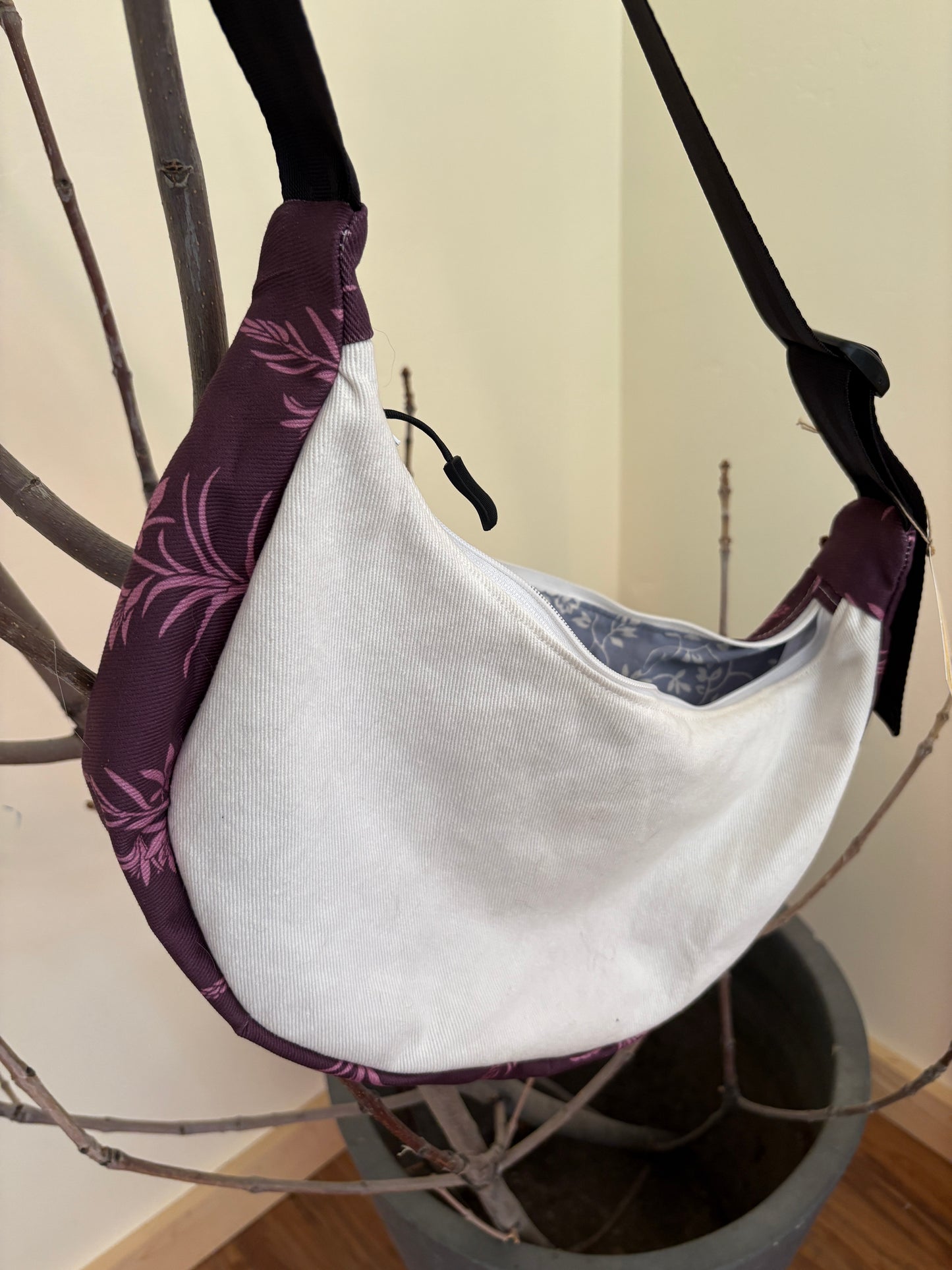 Quilted Desert Lily Doughboi Crescent Bag