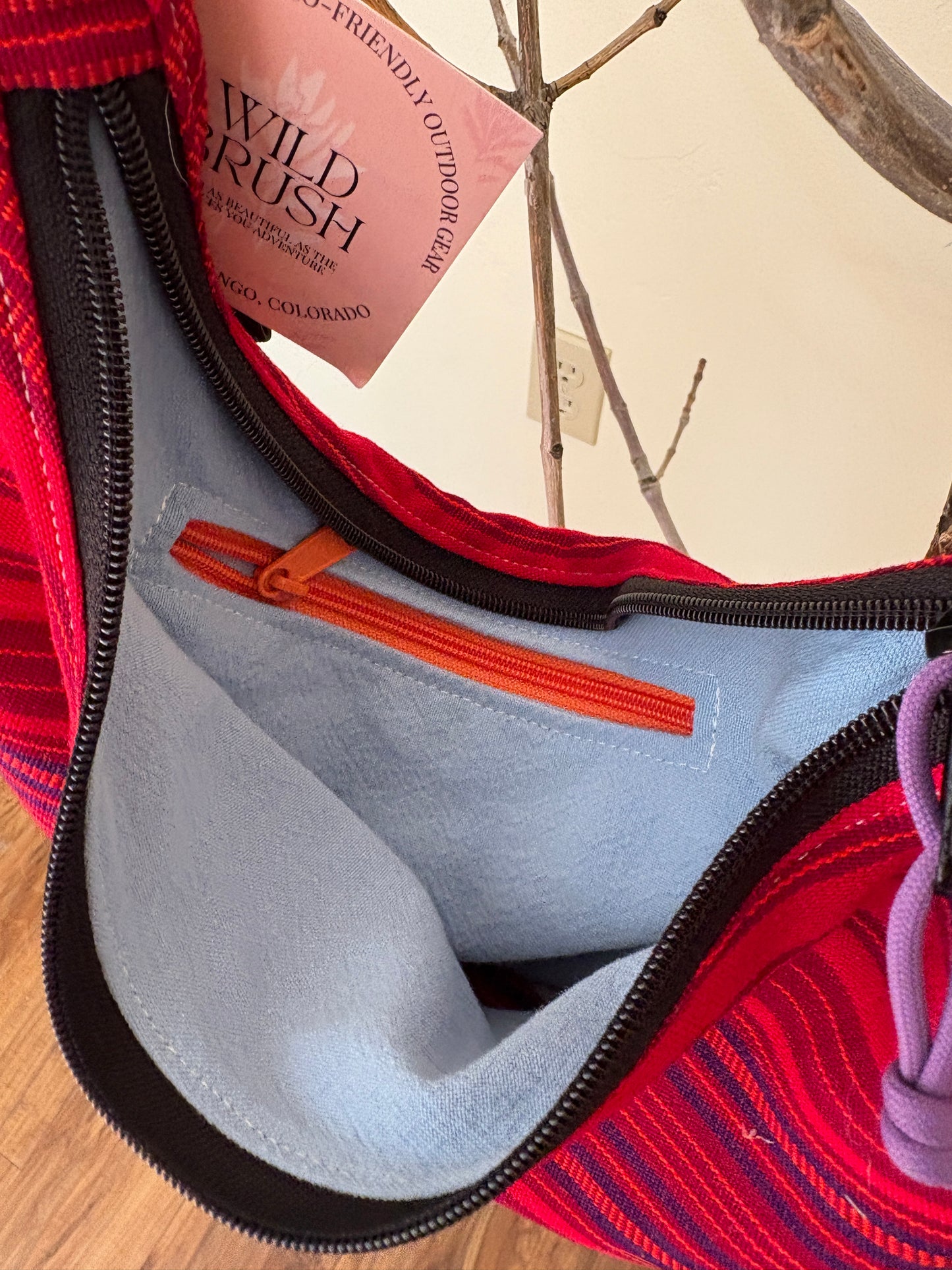 Striped Doughboi Crescent Bag