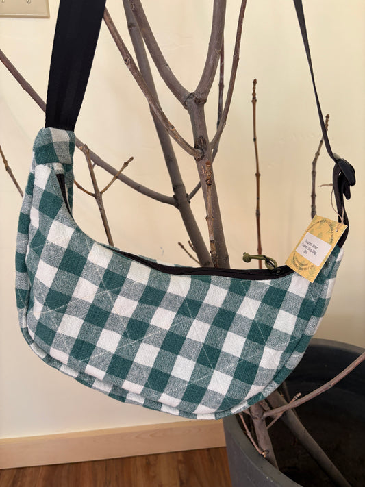 Quilted Alpine Picnic Doughboi Crescent Bag