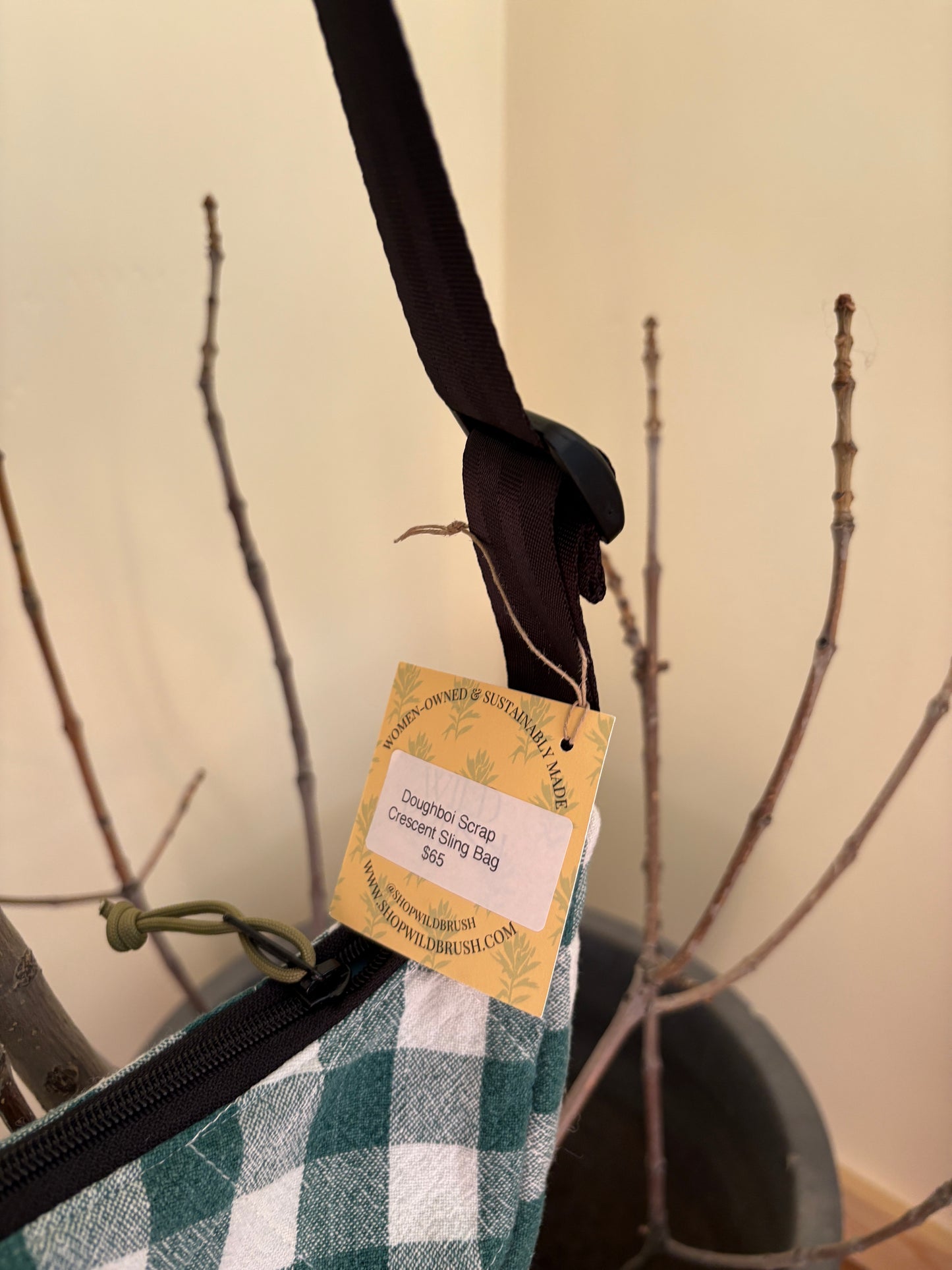 Quilted Alpine Picnic Doughboi Crescent Bag