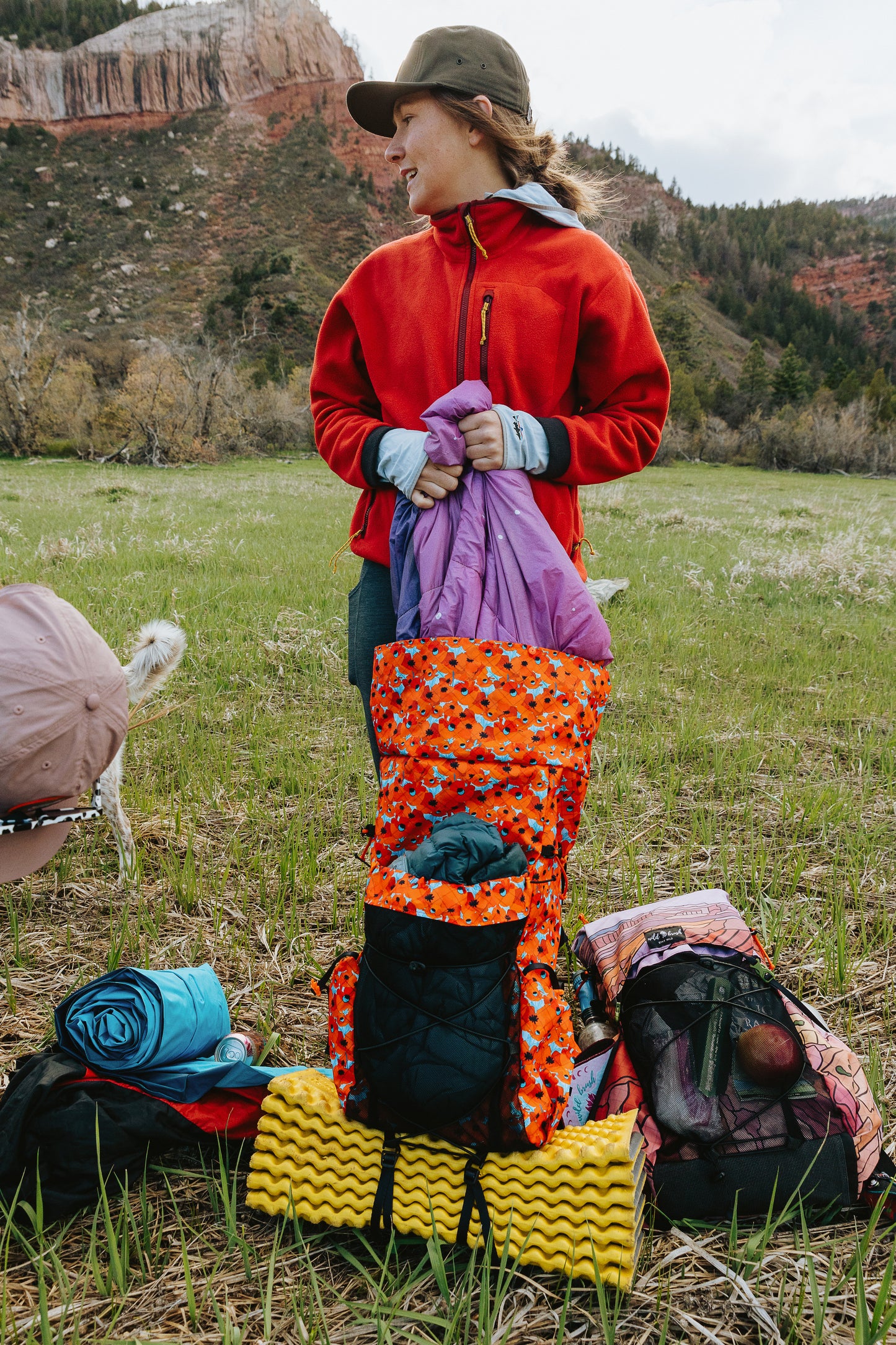 California Poppies Glow 45L Ultralight Backpack