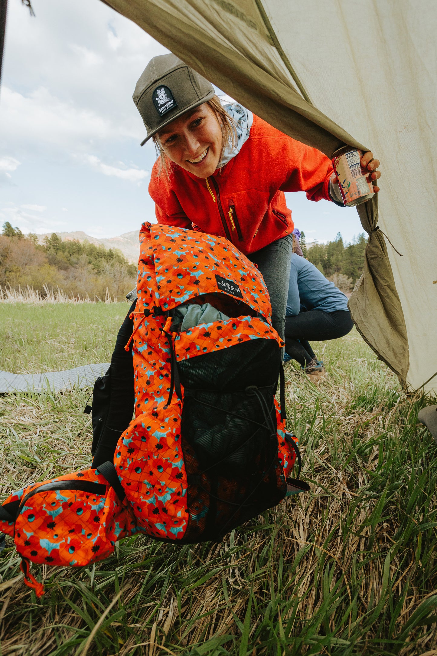 California Poppies Glow 45L Ultralight Backpack