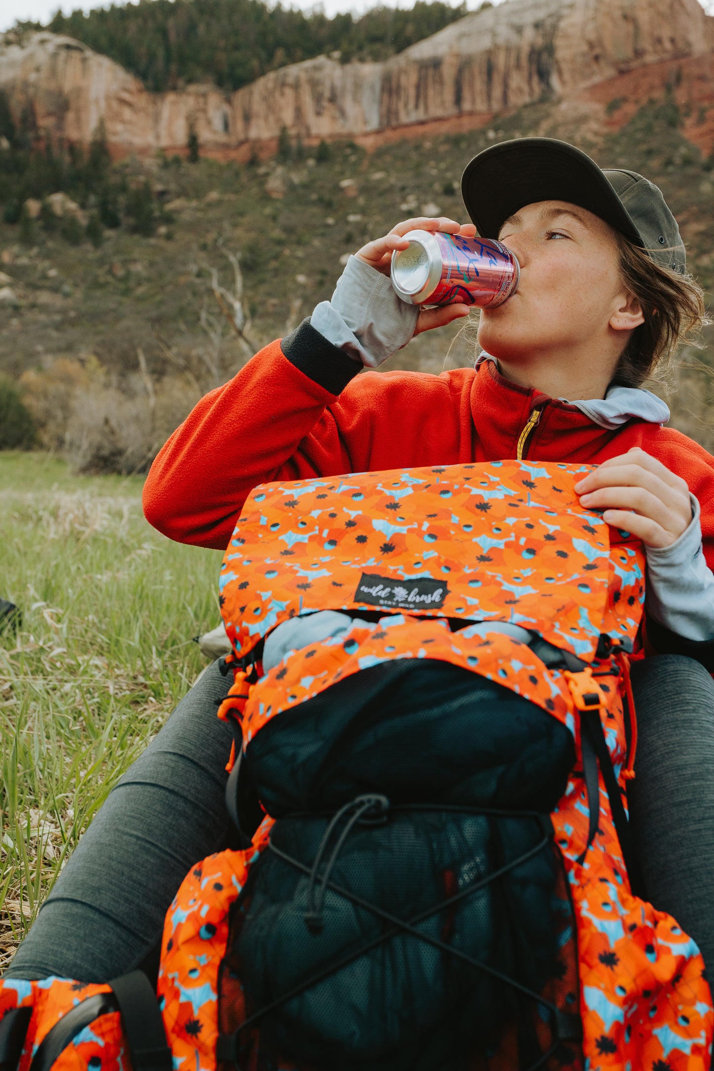 California Poppies Glow 45L Ultralight Backpack